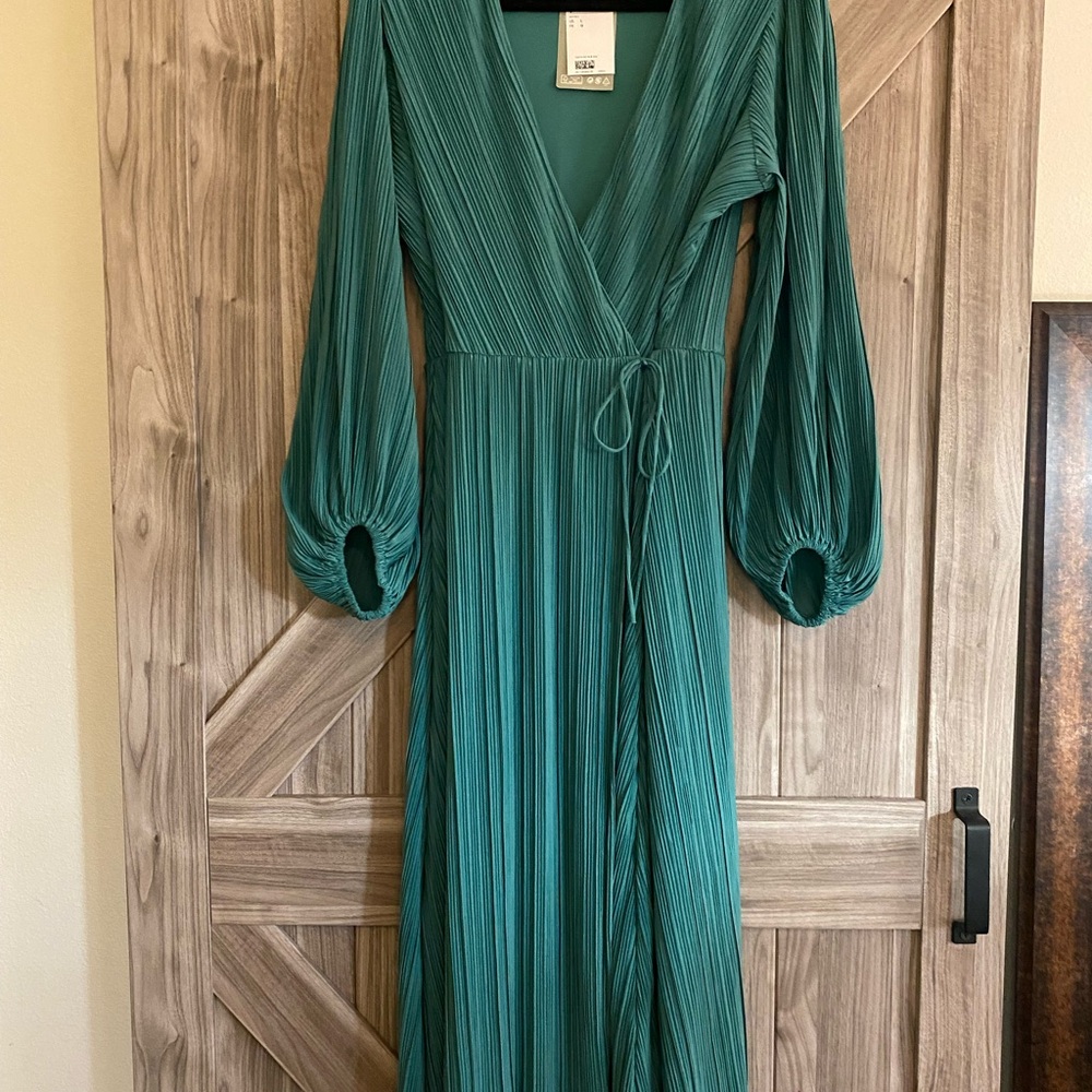 H&M Teal Long Sleeve Dress